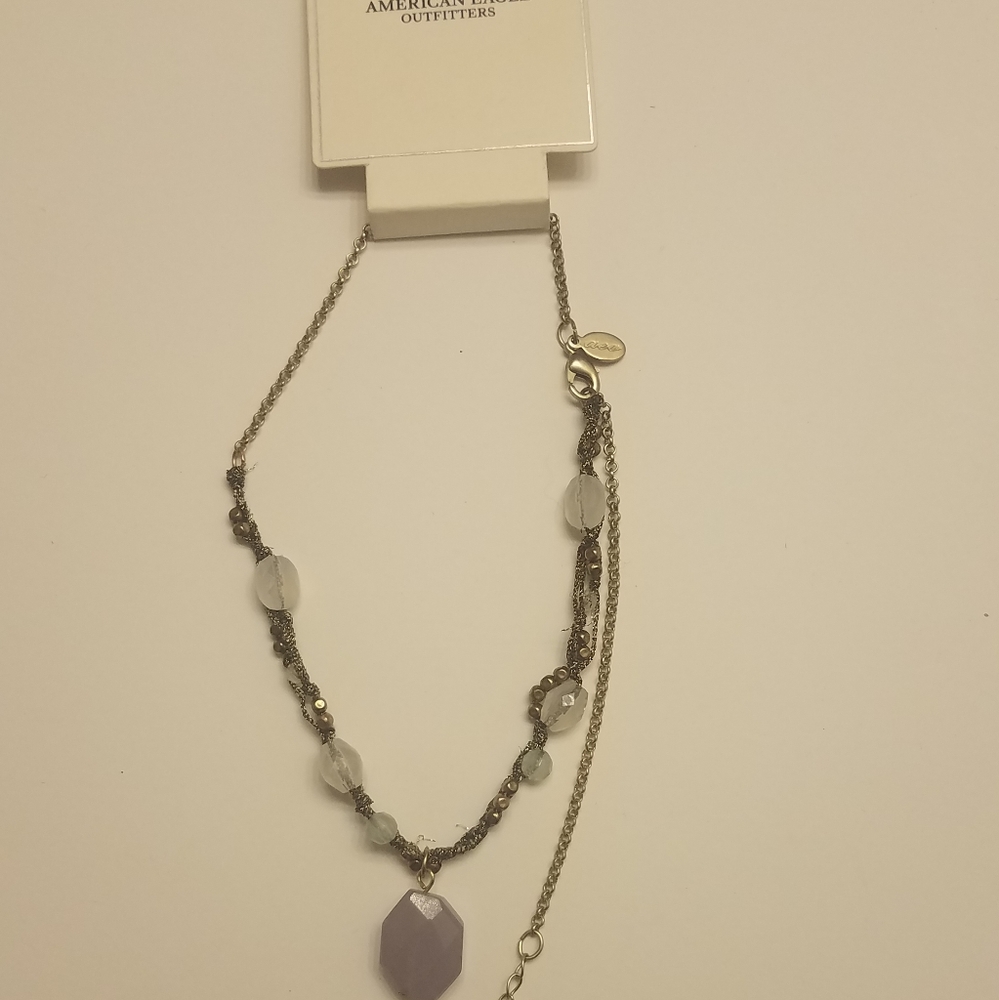 American Eagle Gemstone Necklace